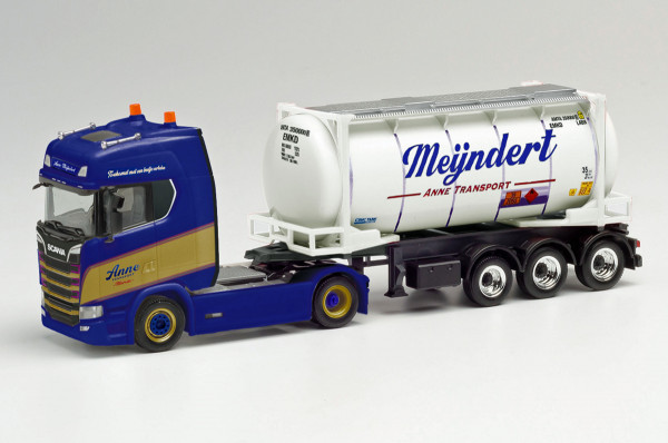 Herpa 312813 - Scania CS 20 HD Swapcontainer-Sattelzug &quot;Mijndert / Anne&quot; - 1:87