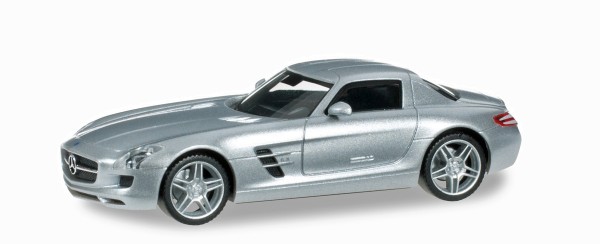 Herpa 034418-004 - Mercedes-Benz SLS AMG, iridiumsilbermetallic - 1:87