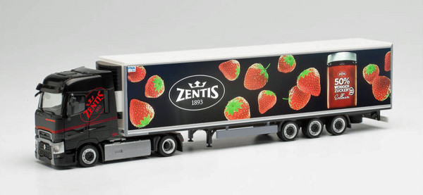 Herpa 313896 - Renault T Lowliner-Kühlkoffer-Sattelzug "Zentis Aachen" - 1:87