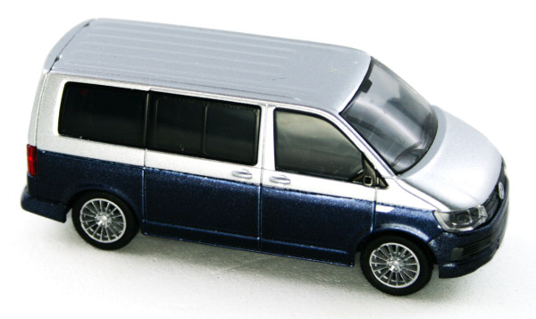 Rietze 11661 - Volkswagen T6 Bus KR reflexsilber/starlight blue - 1:87