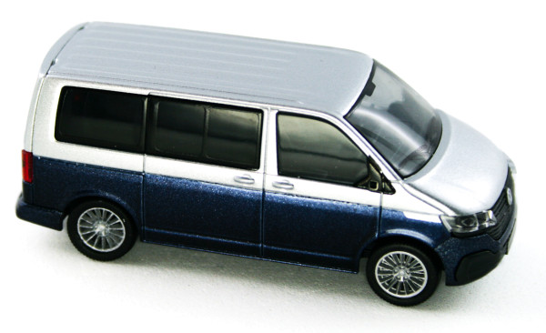 Rietze 11671 - Volkswagen T6.1 Bus KR reflexsilber/starlight blue - 1:87