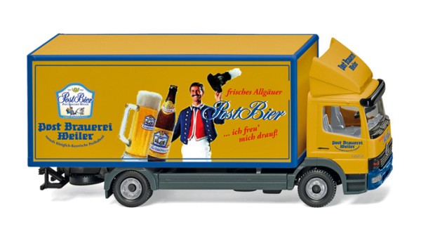 Wiking 043505 - Koffer-Lkw (MB Atego) "Postbräu" - H0