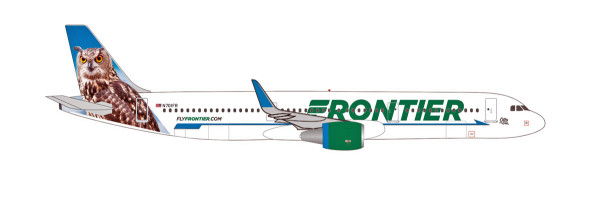 Herpa Wings 535830 - Frontier Airlines Airbus A321 – N701FR “Otto the Owl” - 1:500