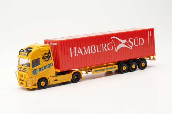 Herpa 316347 - Volvo FH Gl. XL 2020 Container-Sattelzug &quot;Acargo/Hamburg Süd&quot; - 1:87