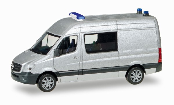 Herpa 012959 - Herpa Minikit Mercedes-Benz Sprinter Halbbus, unbedruckt, silber - 1:87