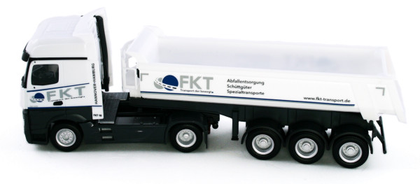 Herpa 943970 - Mercedes-Benz Bigspace Rundmulden-Sattelzug "FKT" - 1:87