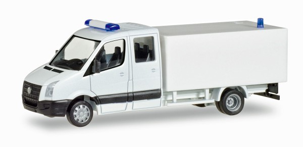 Herpa 013185 - Herpa MiniKit: VW Crafter mit Kofferaufbau, weiß - 1:87