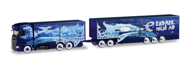 Herpa 309844 - Scania CS 20 Hochdach Eurocombi &quot;Ekdahl / Arctic Griffin&quot; (S) - 1:87