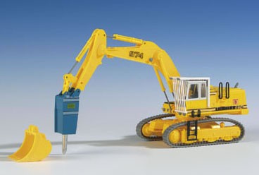 Kibri 11271 - Liebherr 974 mit Abbruchmeißel - H0