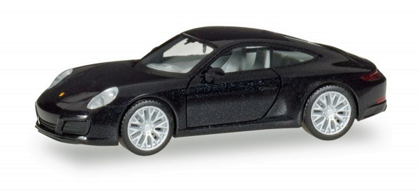 Herpa 038638-002 - Porsche 911 Carrera 4S, tiefschwarz metallic - 1:87