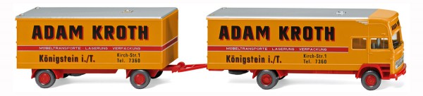 Wiking 050048 - Möbelkofferlastzug (MB) &quot;Adam Kroth&quot; - 1:87