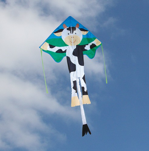 Premier Kites - Einleiner Large Easy Flyer Curly / Kuh- 115 x 210 x 91 cm