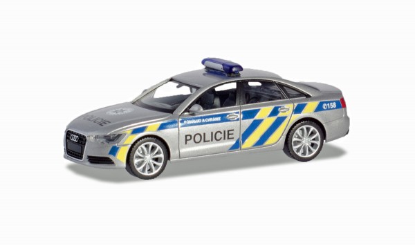 Herpa 094429 - Audi A6 Limousine &quot;Polizei Prag&quot; - 1:87