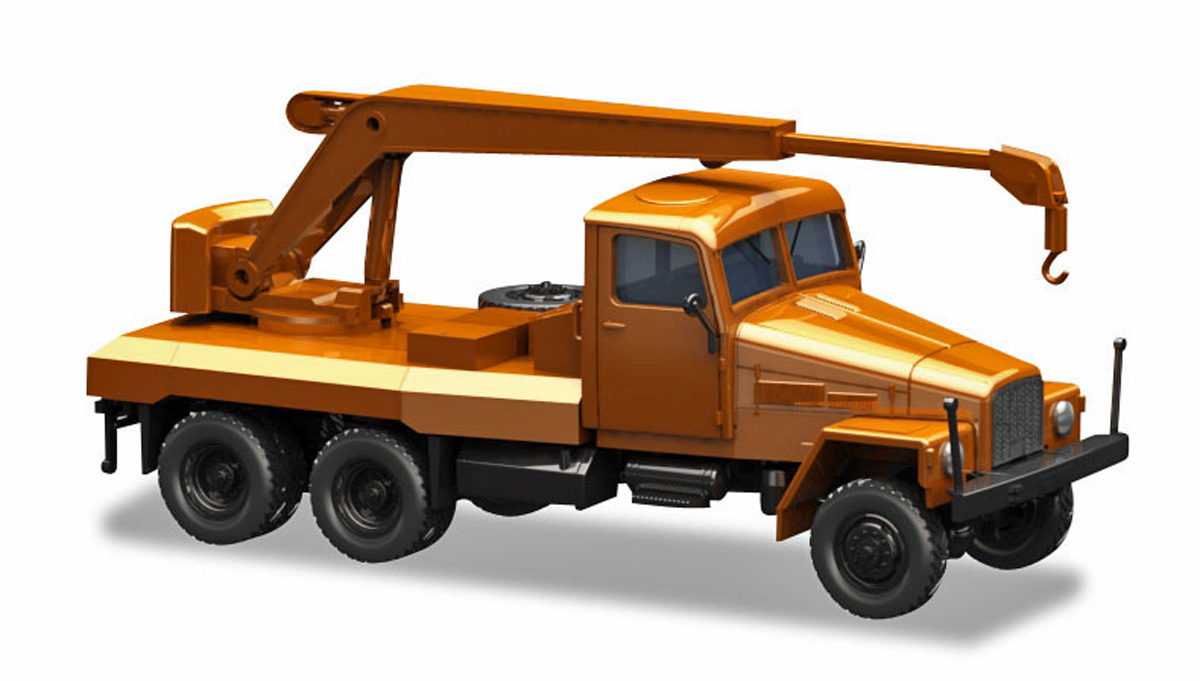 Herpa 308113 IFA g5 kranfahrzeug orange 