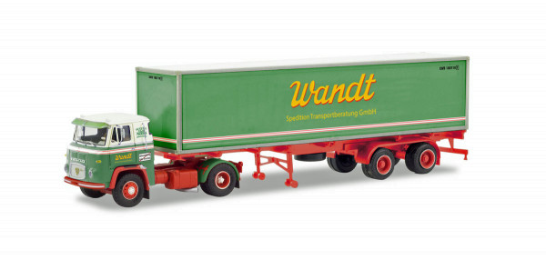 Herpa 87MBS026000 - Scania Vabis LB 76 Container-Sattelzug &quot;Spedition Wandt&quot; - 1:87