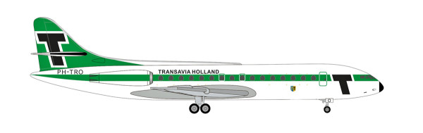 Herpa Wings 533997 - Transavia Sud Aviation Caravelle &quot;Provincie Gelderland&quot; - PH-TRO - 1:500