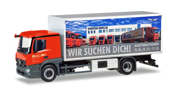 Herpa 309295 - Mercedes-Benz Actros Classicspace Kühlkoffer-LKW &quot;Wirtz&quot; - 1:87
