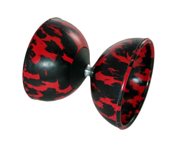 Mr. Babache Diabolo Arlequino Midi - rot / schwarz