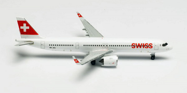 Herpa Wings 535366 - Swiss International Air Lines Airbus A321neo - HB-JPA “Stoos” - 1:500