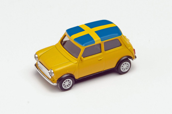 Herpa 420723 - Mini Cooper Europameisterschaft 2021, Schweden - 1:87