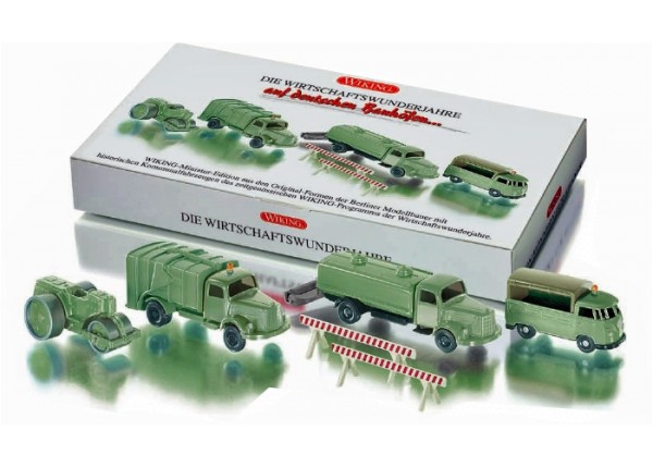 Wiking 099055 - Set "Wirtschaftswunder IV" Auf deutschen Bauhöfen - H0