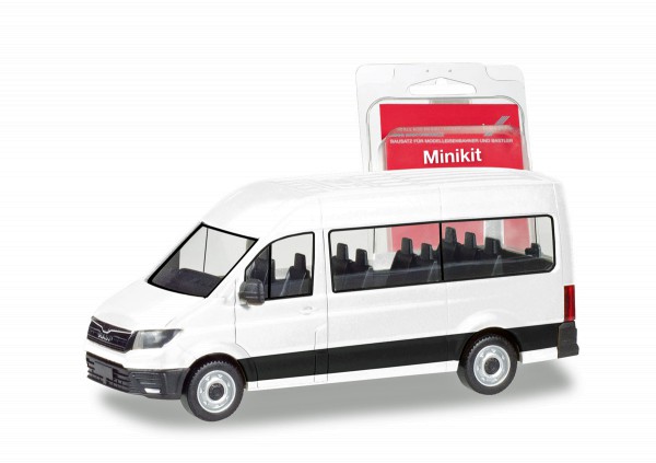 Herpa 012935 - Herpa MiniKit: MAN TGE Bus, weiß - 1:87