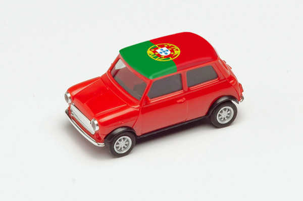 Herpa 420709 - Mini Cooper Europameisterschaft 2021, Portugal - 1:87
