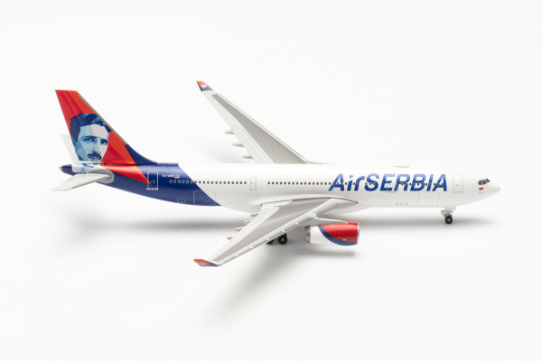 Herpa Wings 536578 - Air Serbia Airbus A330-200 – YU-ARB “Nikola Tesla” - 1:500
