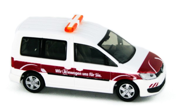 Rietze 31818 - Volkswagen Caddy Bus '11, Braunschweiger Verkehrs-GmbH - 1:87