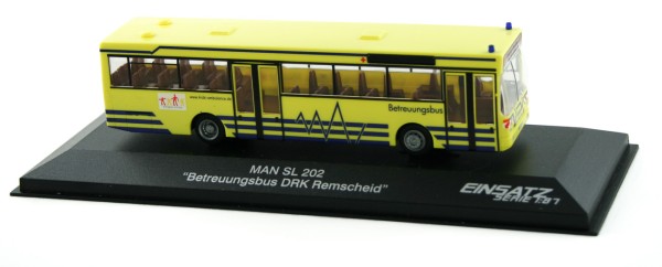 Rietze 72125 - MAN SL 202 Betreuungsbus DRK Remscheid - 1:87 - Einsatzserie