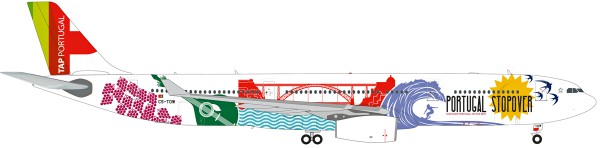 Herpa Wings 558945 - TAP Portugal Airbus A330-300 &quot;Portugal Stopover&quot; - CS-TOW - 1:200