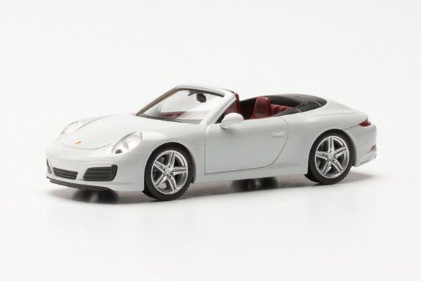 Herpa 038843-002 - Porsche 911 Carrera 2 Cabrio, carraraweiß metallic - 1:87