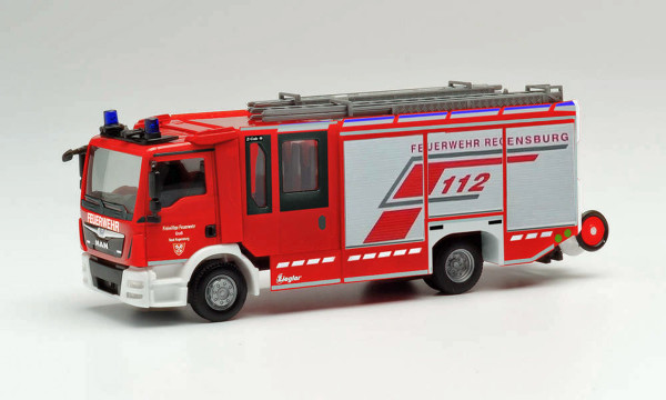 Herpa 096171 - IMAN TGM Ziegler Z-Cab Hilfeleistungslöschfahrzeug &quot;Feuerwehr Regensburg&quot; - 1:87
