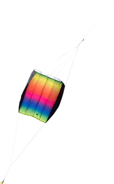 Invento-HQ Parafoil &quot;Easy&quot; Rainbow - Einleiner (56 x 35 cm) - R2F