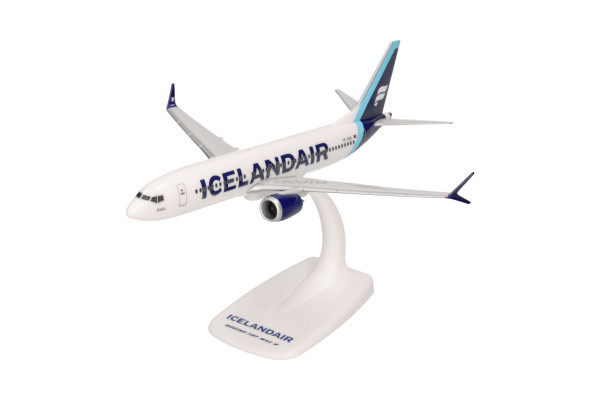 Herpa Wings 613743 - Icelandair Boeing 737 Max 8 - new colors (cyan tail stripe) – TF-ICE “Jökulsárl