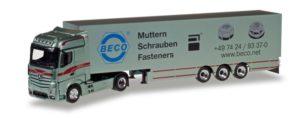 Herpa 307055 - Mercedes-Benz Actros Bigspace Koffer-Sattelzug &quot;Bagemühl&quot; - 1:87