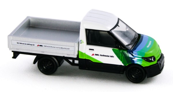 Rietze 33203 - Streetscooter Work Pritsche Stadtwerke Halle/Saale - 1:87
