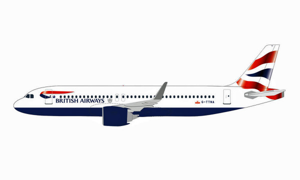 Herpa Wings 612746 - British Airways Airbus A320 neo - G-TTNA - 1:200 - Snap-Fit