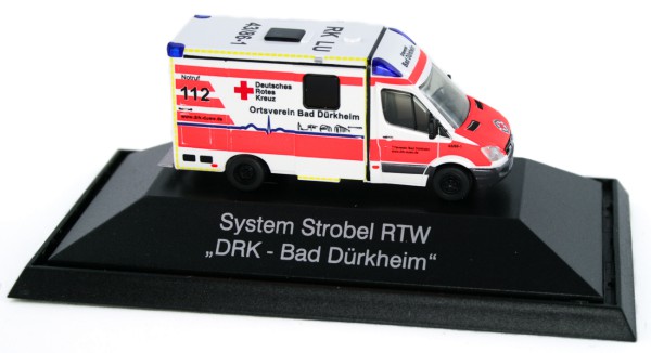 Rietze 61716 - System Strobel RTW DRK Bad Dürkheim - 1:87 - Einsatzserie