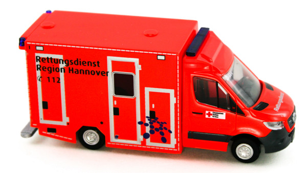 Rietze 76267 - GSF RTW ´18 DRK Rettungsdienst Region Hannover - 1:87