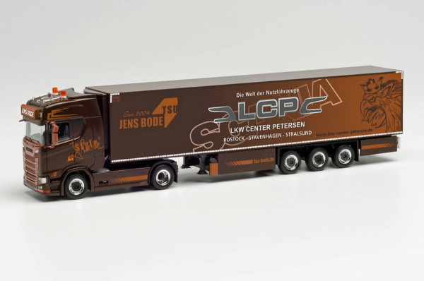 Herpa 313056 - Scania CS 20 HD Kühlkoffer-Sattelzug "TSU Bode" - 1:87