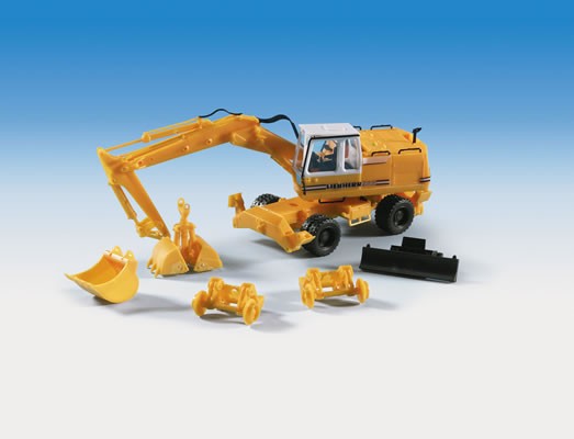 Kibri 11264 - LIEBHERR Mobilbagger mit Anbaugeräten - H0