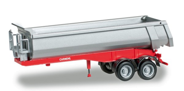 herpa 076036-002 - Carnehl-Rundmulden-Auflieger 2a, rot - 1:87