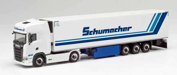 Herpa 311670 - Scania CS 20 HD Kühlkoffer-Sattelzug "Schumacher" - 1:87