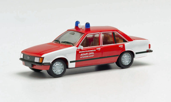 Herpa 095556 - Opel Rekord E &quot;Werkfeuerwehr Adam Opel Aktiengesellschaft&quot; - 1:87