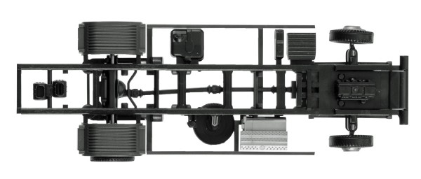 Herpa 084499 - Fahrgestell Mercedes-Benz Atego LKW 7,5 t für Ladebordwand Inhalt: 2 Stück - 1:87