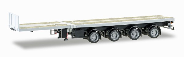 Herpa 076203-006 - Teletrailer-Auflieger 4a, unbedruckt, weiß - 1:87