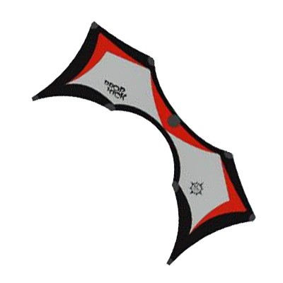 Dropkick 2.0, schwarz/grau/rot - Vierleiner von Elliot (209x81 cm) - R2F