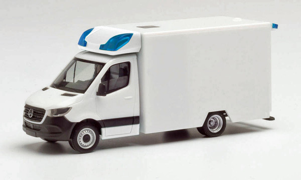 Herpa 013826 - Herpa Minikit Mercedes-Benz Sprinter 18 Fahrtec RTW (neuer Aufbau), weiß - 1:87