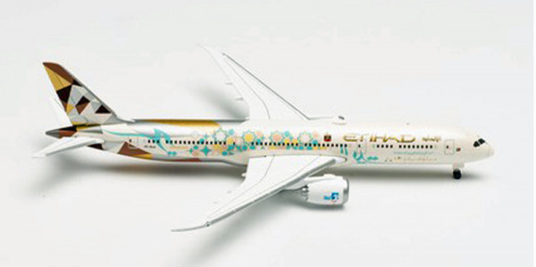 Herpa Wings 535748 - Etihad Airways Boeing 787-9 Dreamliner “Choose Saudi Arabia” – A6-BLN - 1:500